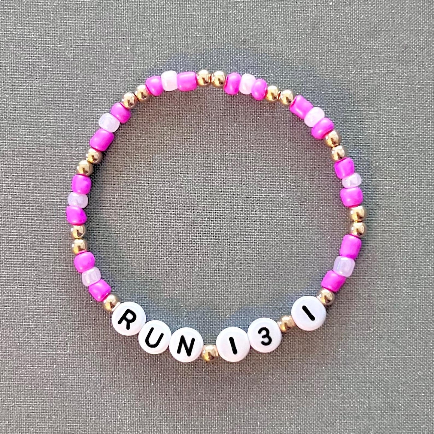 Run 13.1 | Half Marathon | handmade bracelet