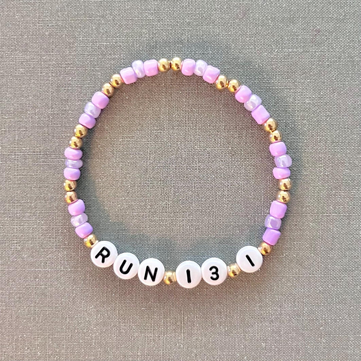 Run 13.1 | Half Marathon | handmade bracelet